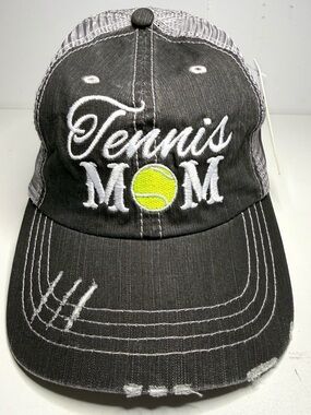 NWT Katydid Black and Gray Women’s Trucker Hat TENNIS MOM